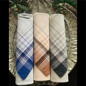 Men’s 3 Piece Cotton Handkerchief Set